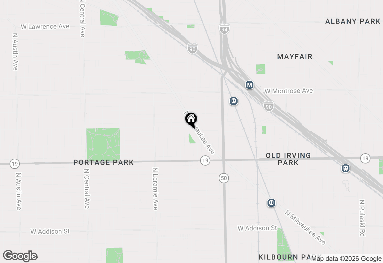 Map of 4147 N Dickinson Avenue, Chicago, IL 60641