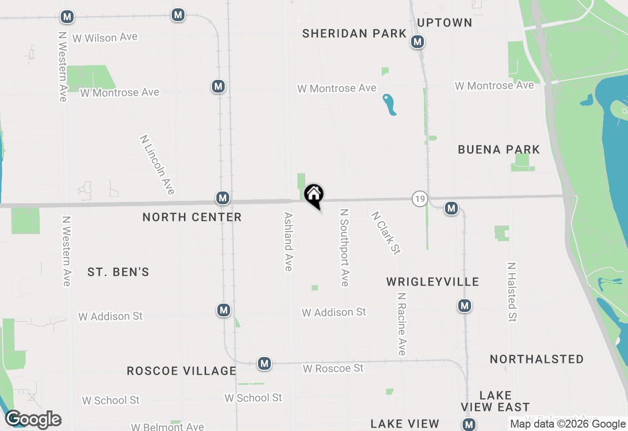 Map of 3929 N Greenview Avenue #3, Chicago, IL 60613