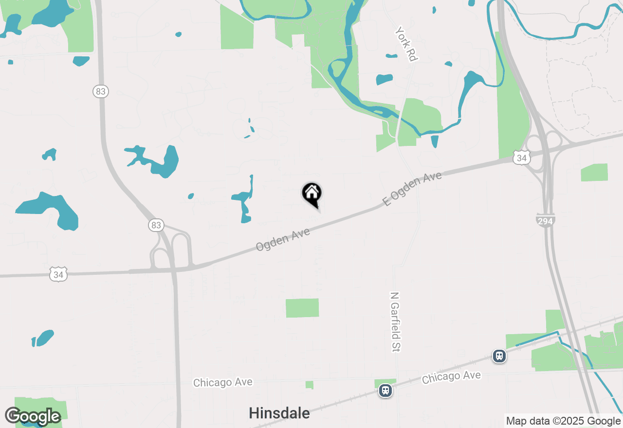 Map of 327 Bonnie Brae Road, Hinsdale, IL 60521