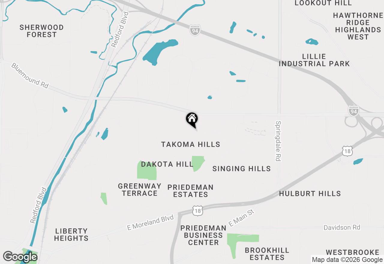 Map of W226N309 Takoma Dr, Waukesha, WI 53186