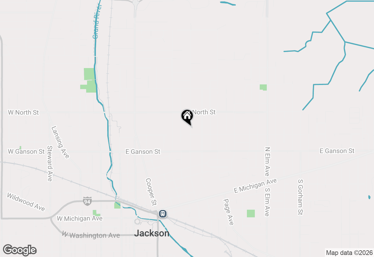 Map of 712 N Waterloo Avenue, Jackson, MI 49202