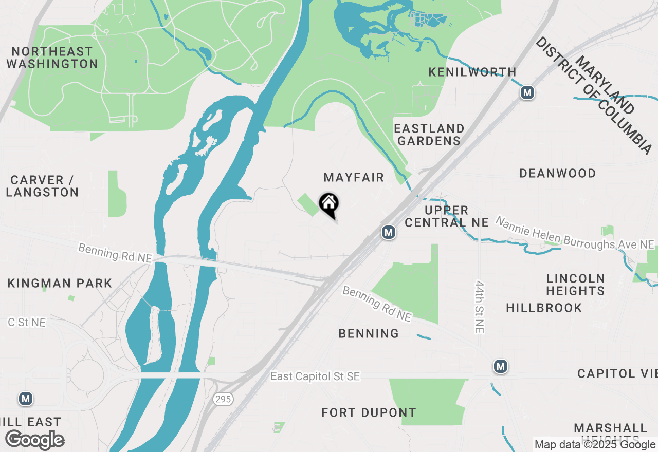 Map of 3716 Foote Street Ne, Washington, DC 20019