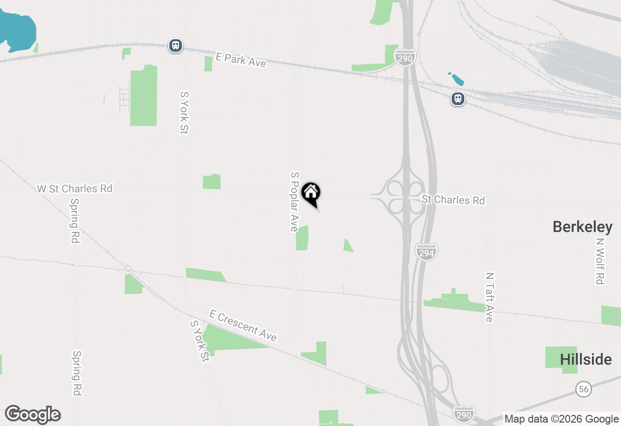 Map of 397 S Holly Avenue, Elmhurst, IL 60126