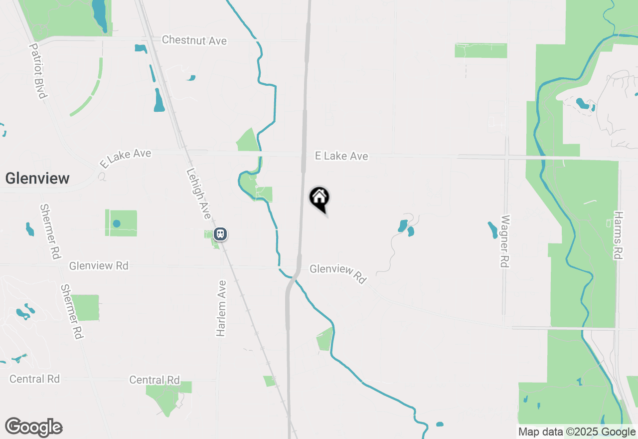 Map of 1161 Vernon Drive, Glenview, IL 60025