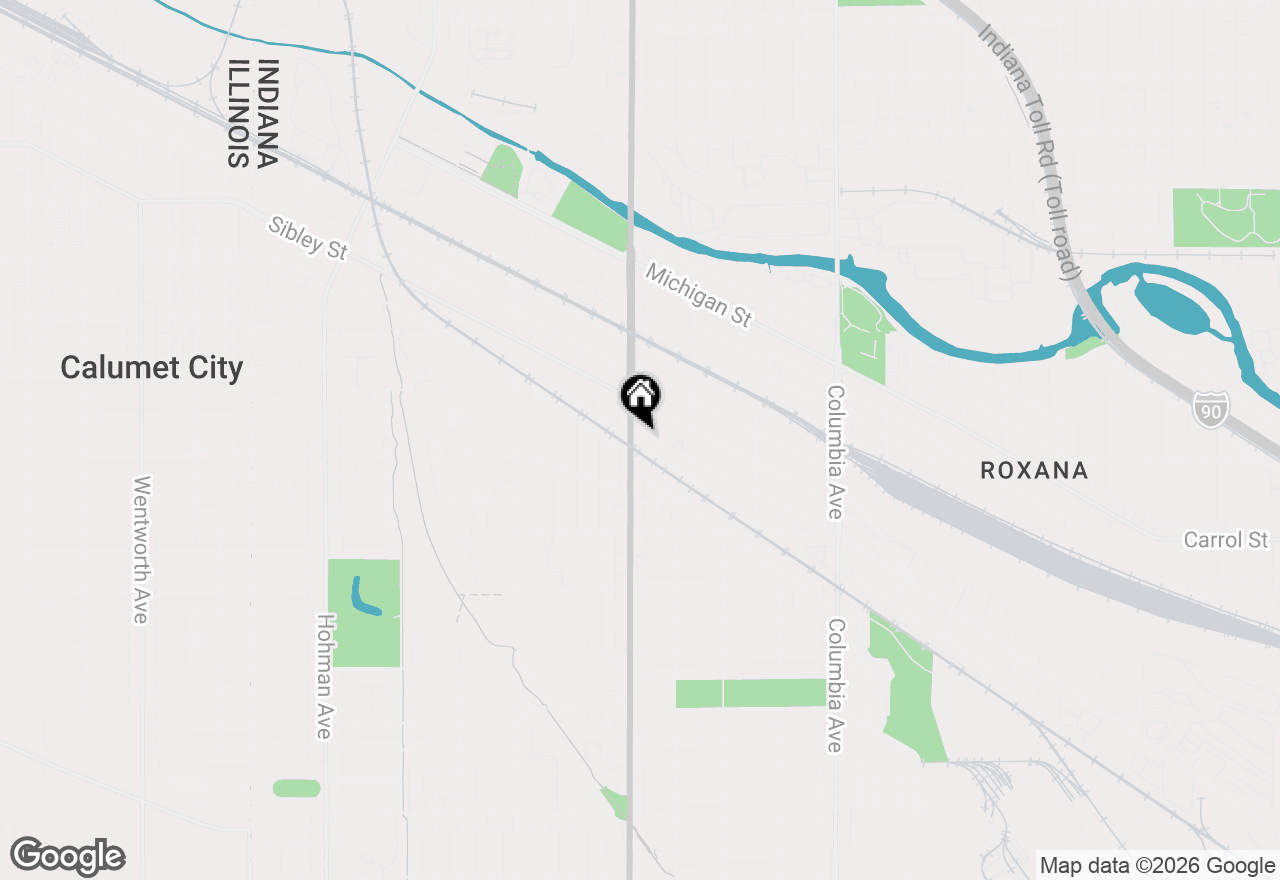 Map of 814 Summer Street, Hammond, IN 46320