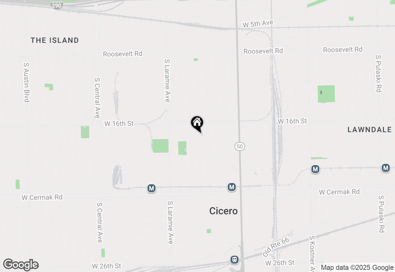 Map of 1631 S 50th Court, Cicero, IL 60804