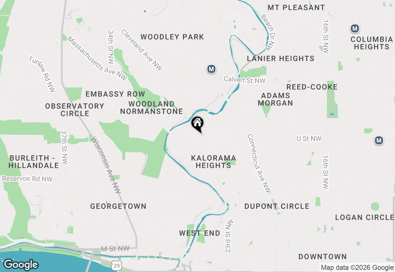 Map of 2439 Wyoming Avenue Nw, Washington, DC 20008