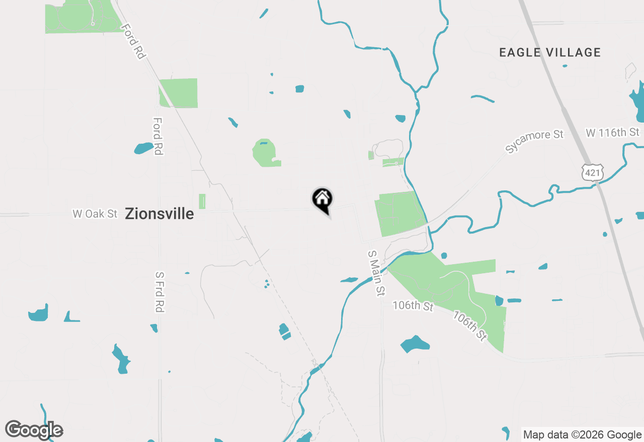 Map of 420 W Pine Street, Zionsville, IN 46077
