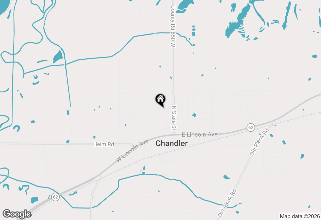 Map of 156 W Jefferson Avenue, Chandler, IN 47610