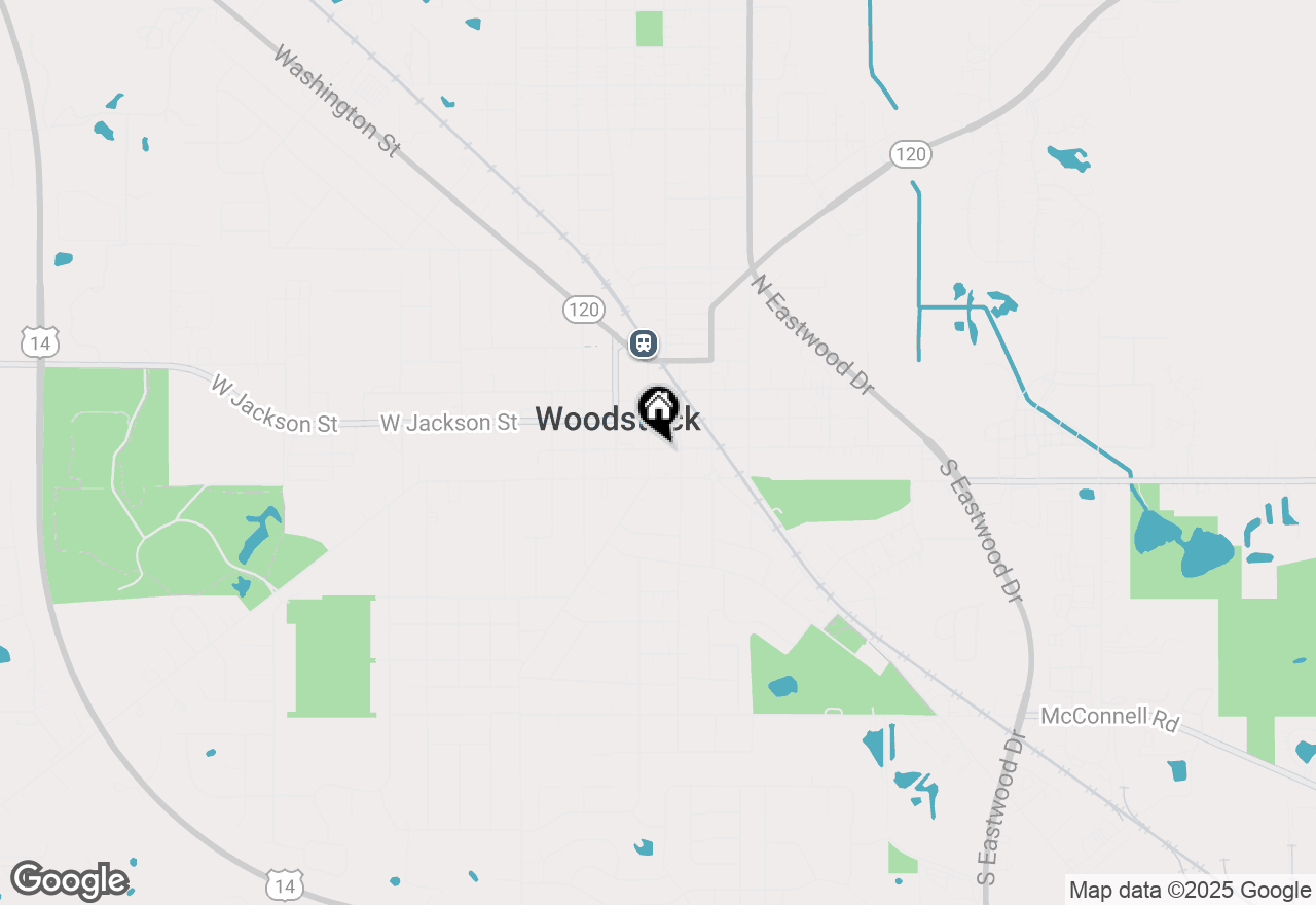 Map of 114-118 E Calhoun Street, Woodstock, IL 60098