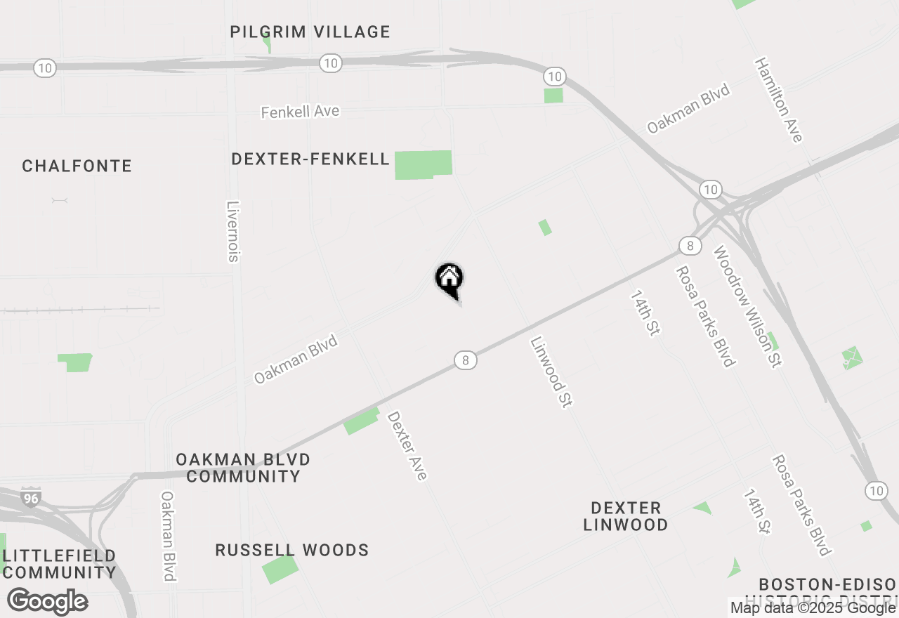 Map of 2943 Pasadena Street, Detroit, MI 48238