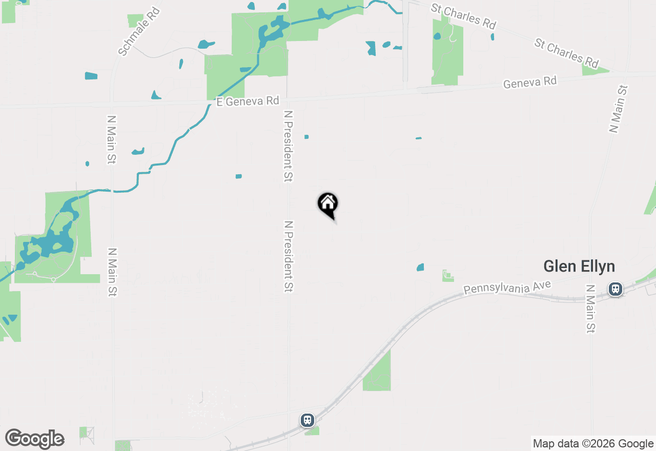Map of 1530 N Blanchard Court, Wheaton, IL 60187