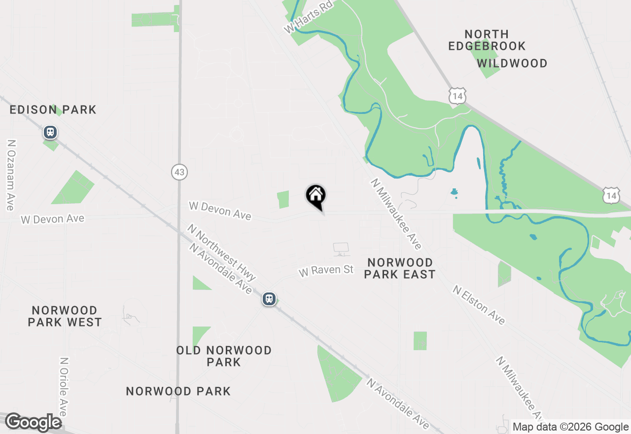 Map of 6669 W Devon Avenue #1E, Chicago, IL 60631