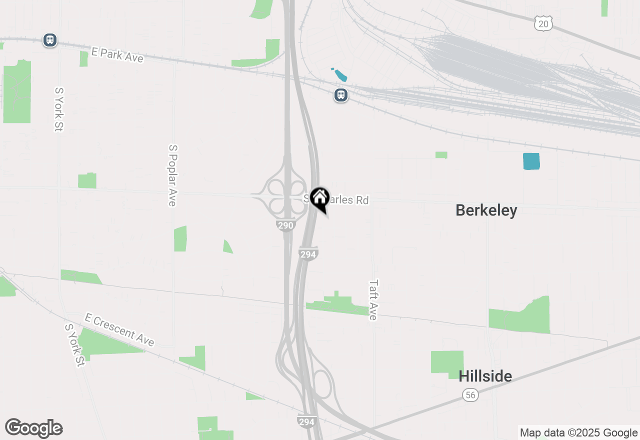 Map of 1428 Victoria Avenue, Berkeley, IL 60163