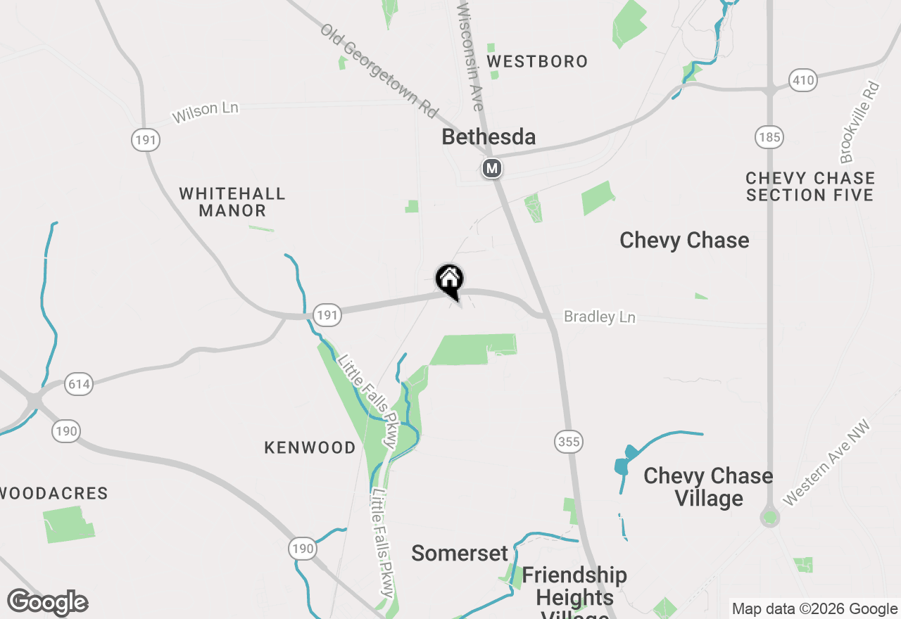 Map of 4930 Bradley Boulevard, Chevy Chase, MD 20815