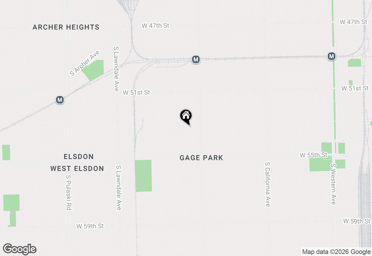 Map of (Address confidential), Chicago, Illinois 60632