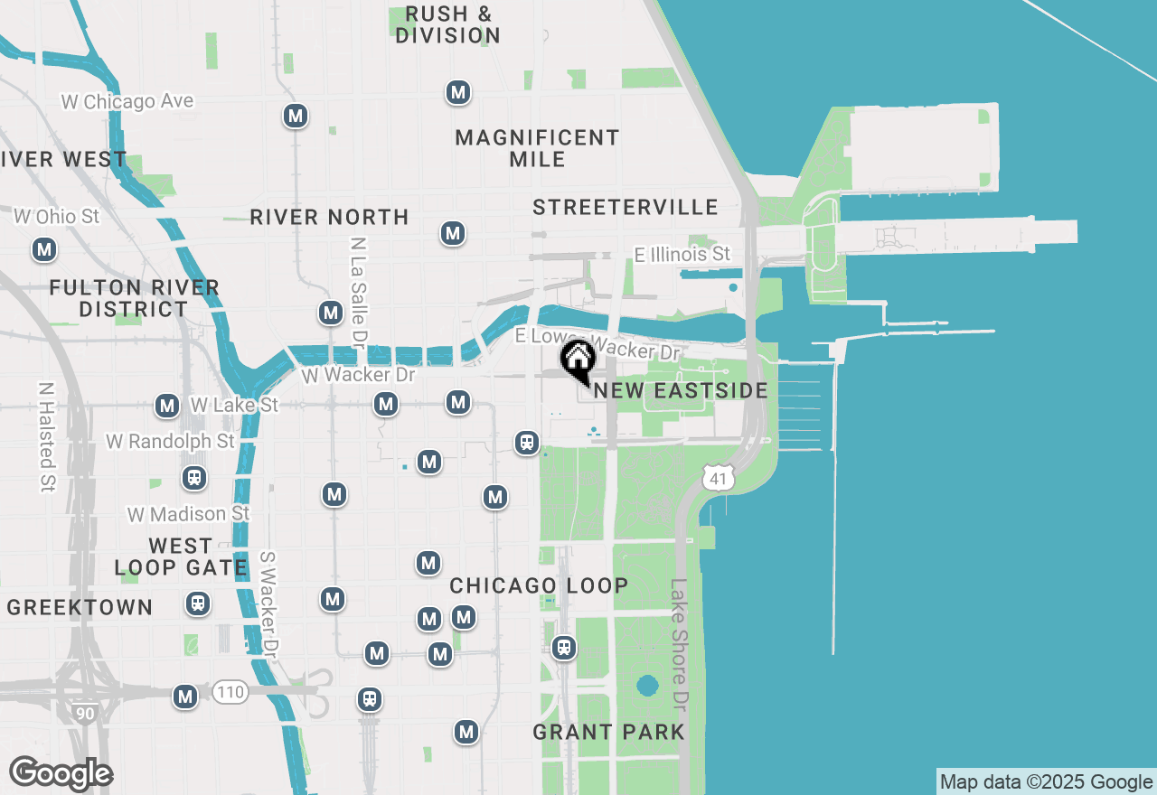 Map of 213 N Stetson Avenue, Chicago, IL 60601