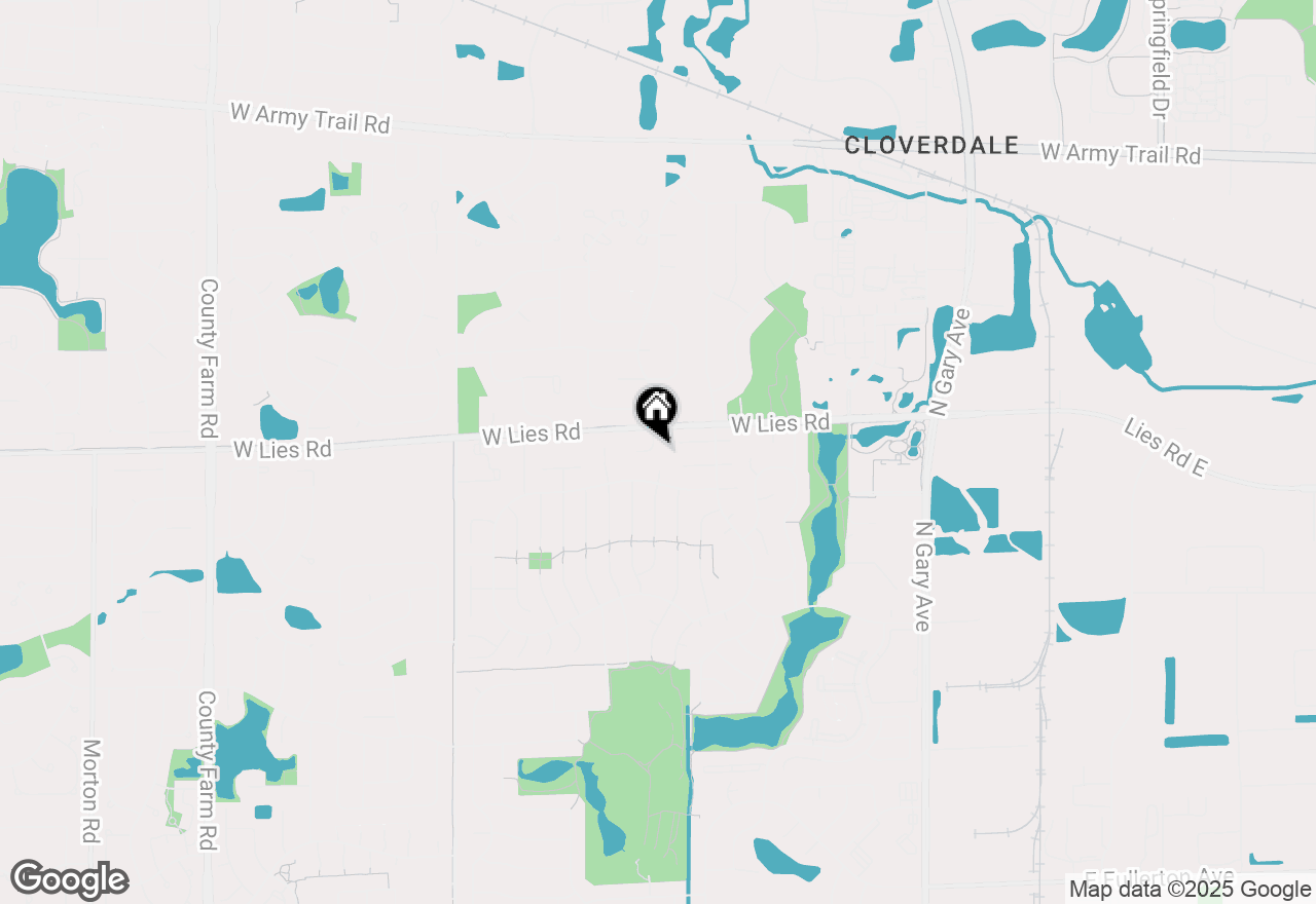 Map of 975 Merbach Court, Carol Stream, IL 60188
