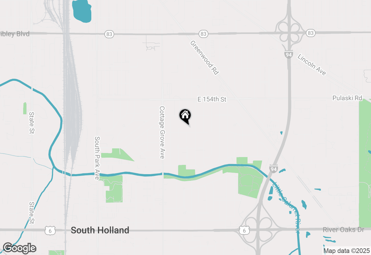 Map of 15536 Ingleside Avenue, Dolton, IL 60419