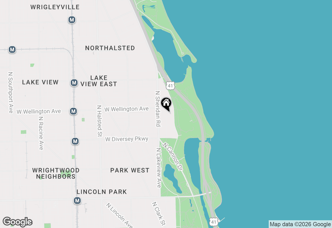 Map of 320 W Oakdale Avenue #1901, Chicago, IL 60657