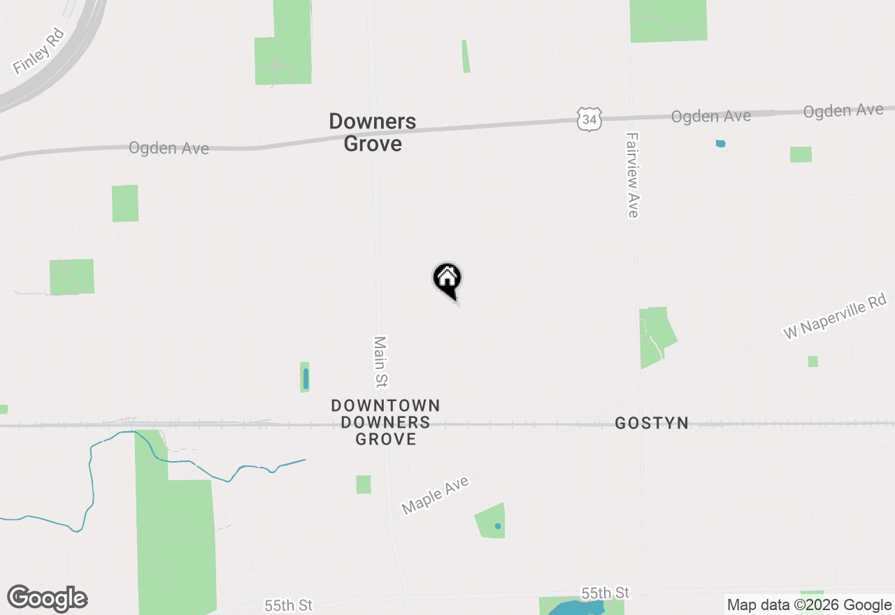 Map of 839 Birch Avenue, Downers Grove, IL 60515