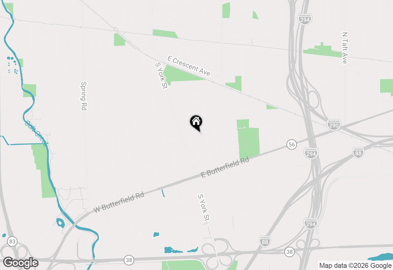 Map of 828 S Cambridge Avenue, Elmhurst, IL 60126