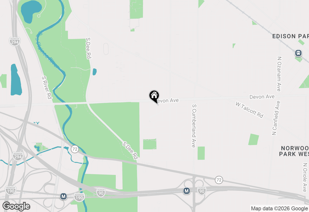 Map of 1216 S Lincoln Avenue, Park Ridge, IL 60068