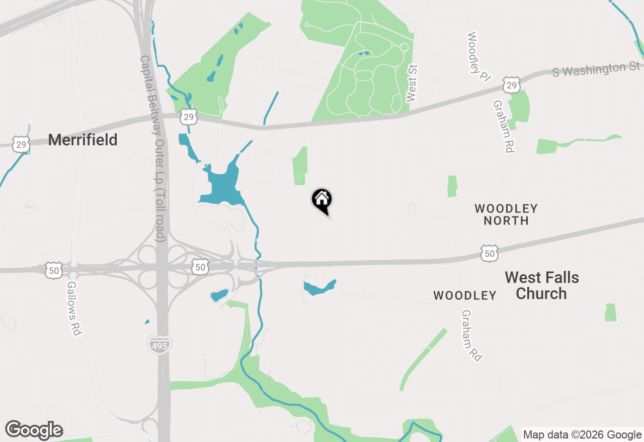 Map of 3011 Cedar Hill Road, Falls Church, VA 22042