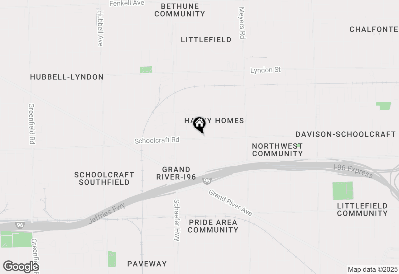 Map of 13910 Littlefield Street, Detroit, MI 48227