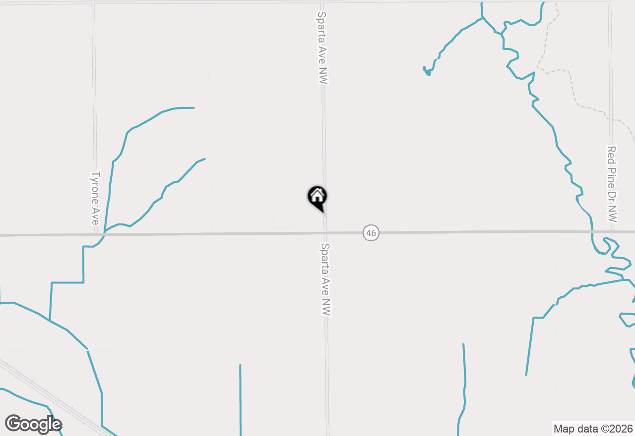 Map of 14077 Sparta Avenue Nw, Kent City, MI 49330