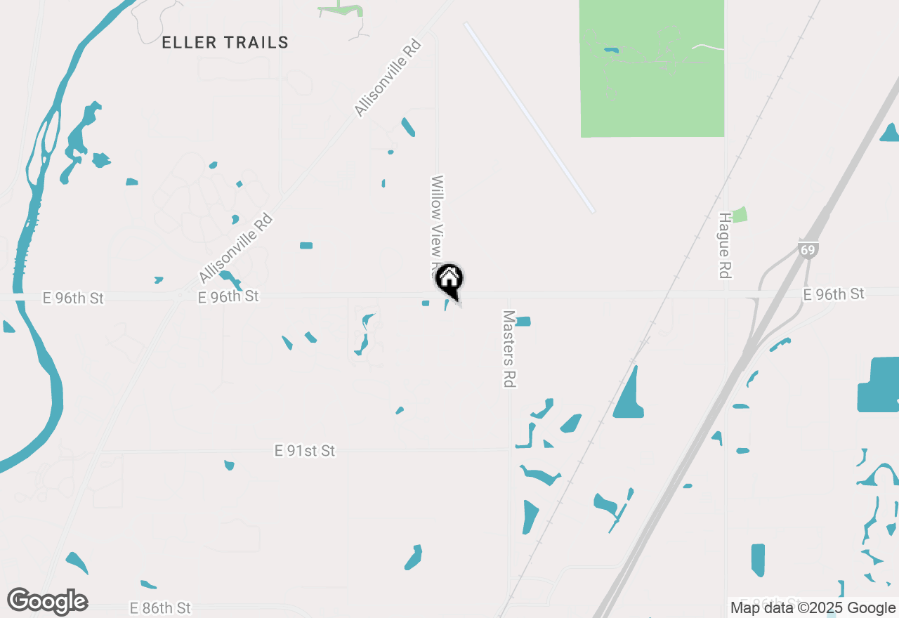 Map of 9526 Colony Pointe E Drive, Indianapolis, IN 46250