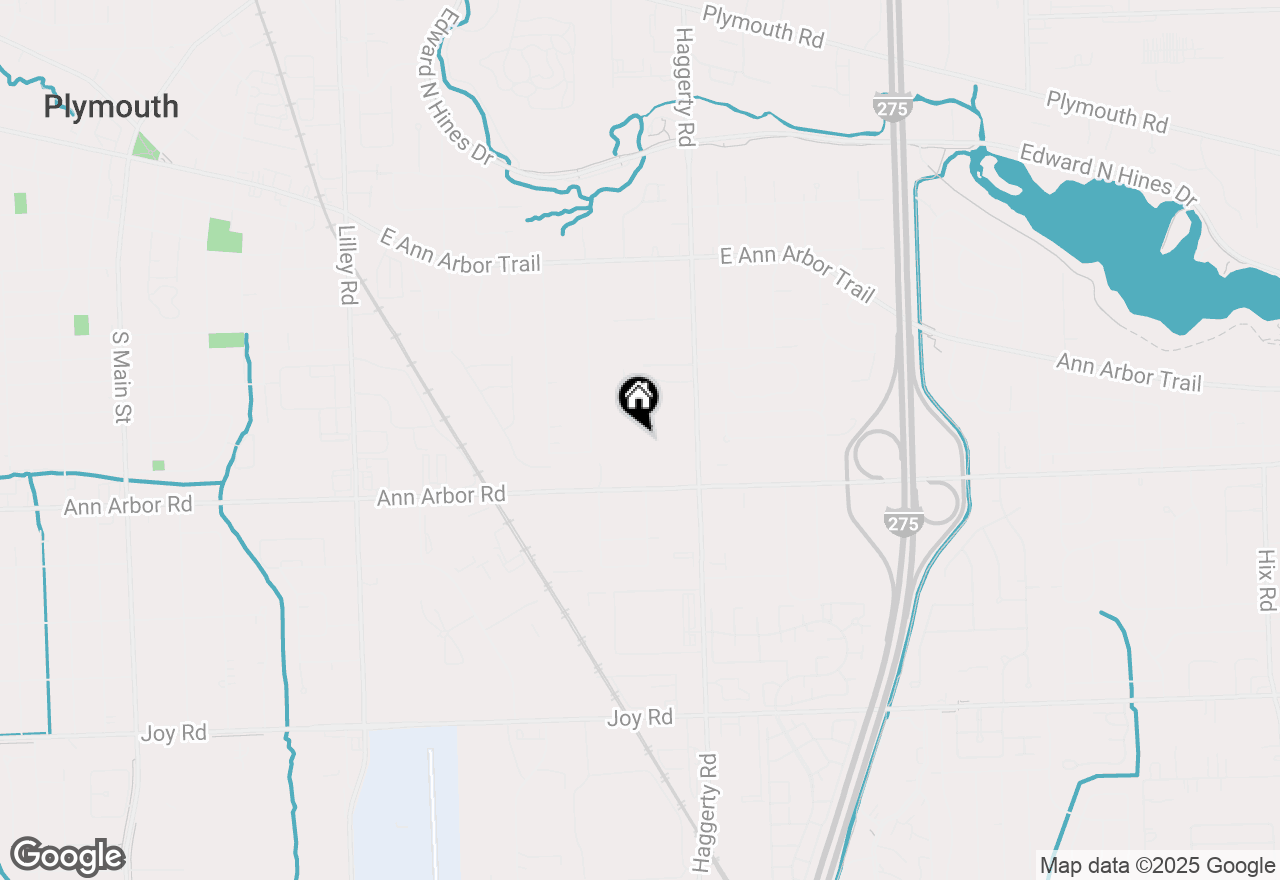 Map of 9880 Firwood, Plymouth, MI 48170