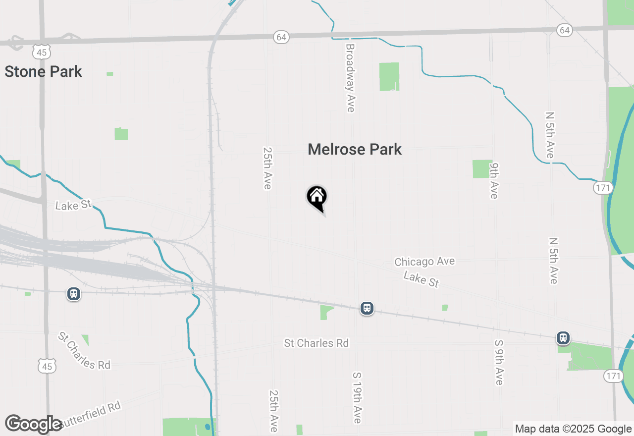 Map of 1005 N 22nd Avenue, Melrose Park, IL 60160