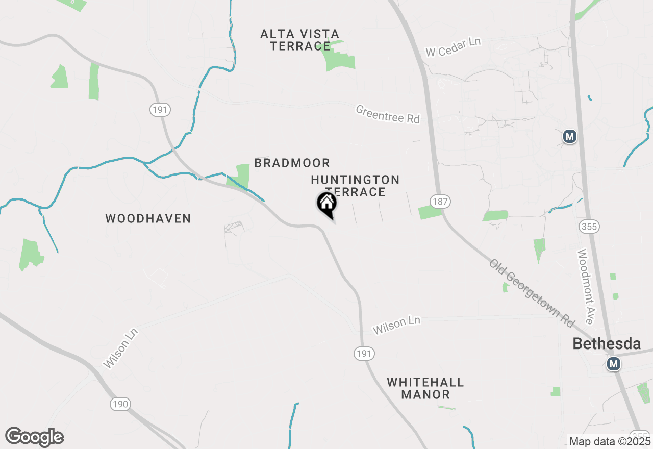 Map of 5801 Huntington Parkway, Bethesda, MD 20814