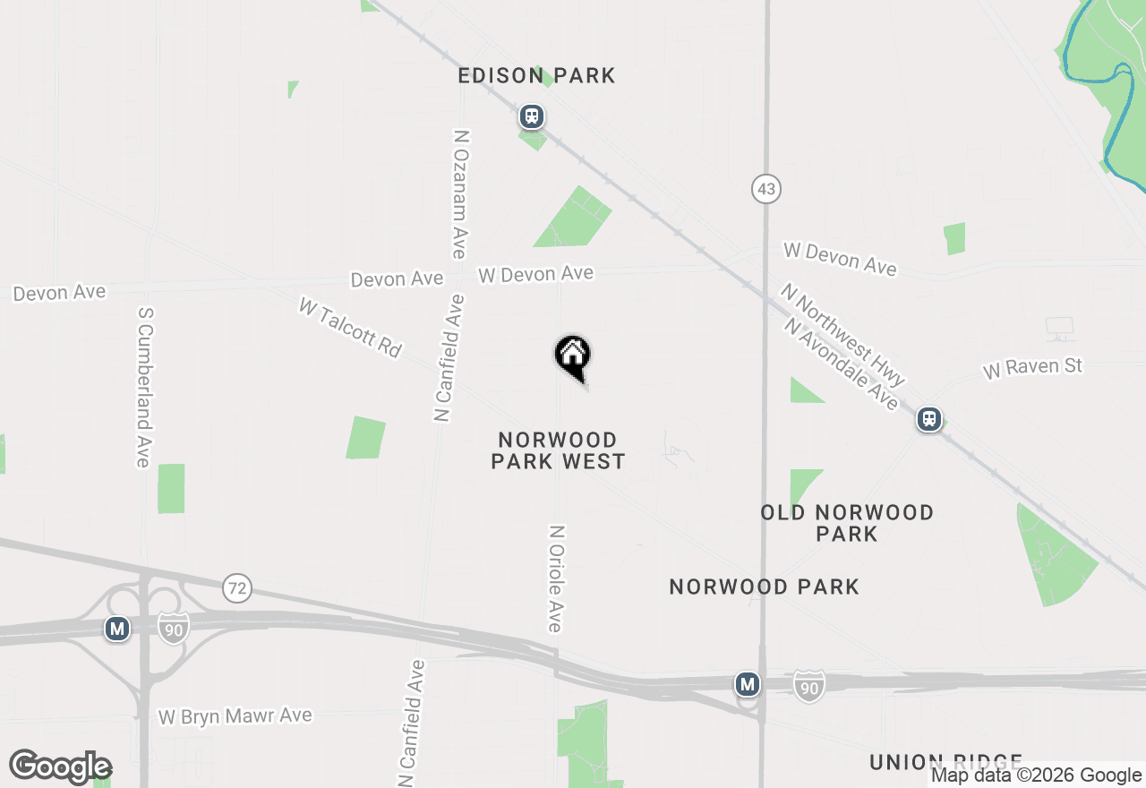 Map of 7560 W Everell Avenue, Chicago, IL 60631