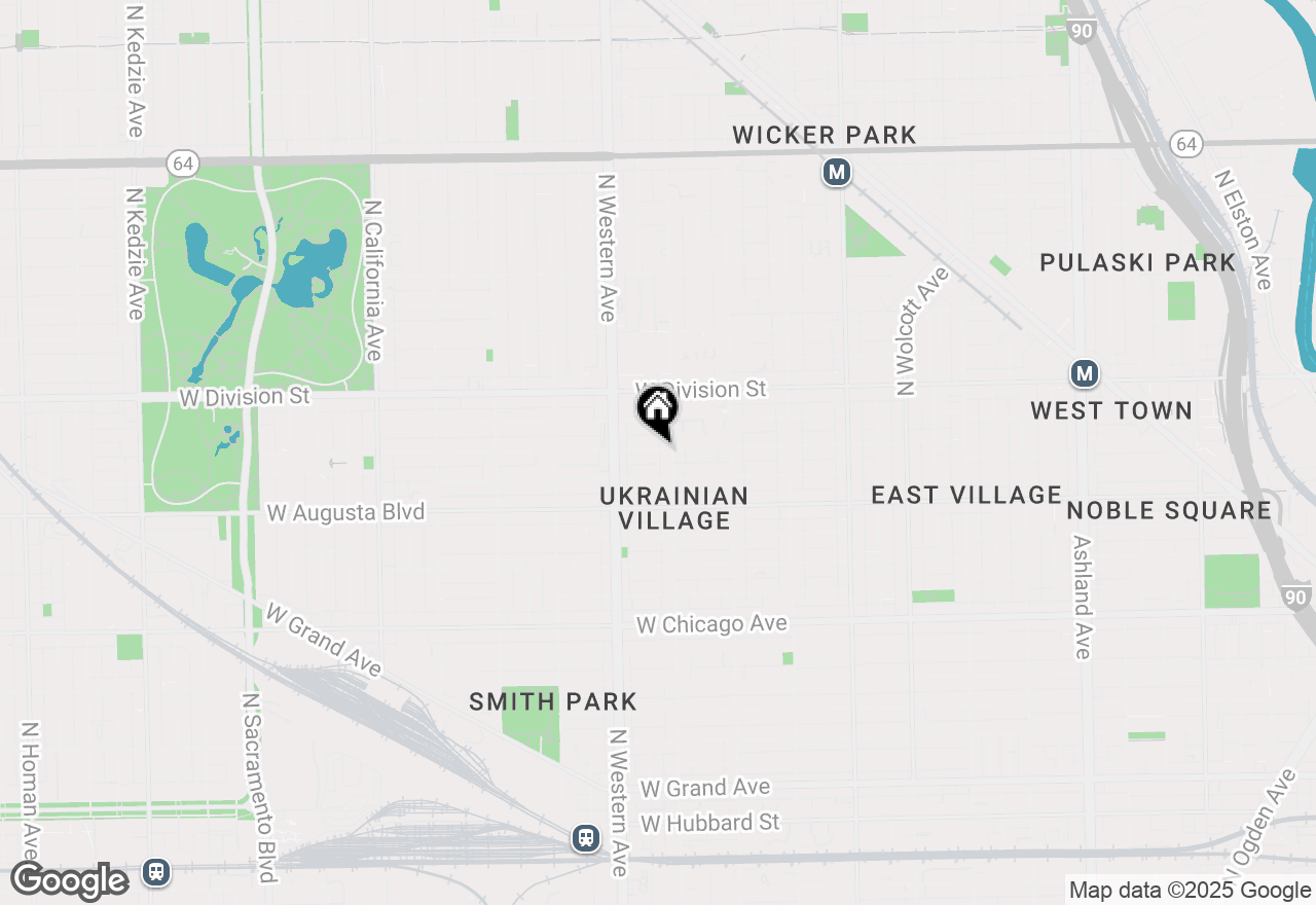Map of 2315 W Thomas Street #3F, Chicago, IL 60622