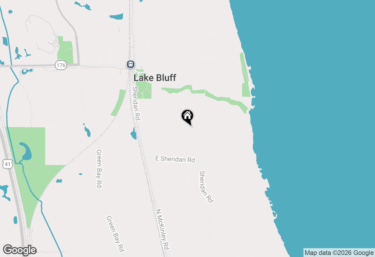 Map of 331 E Witchwood Lane, Lake Bluff, IL 60044