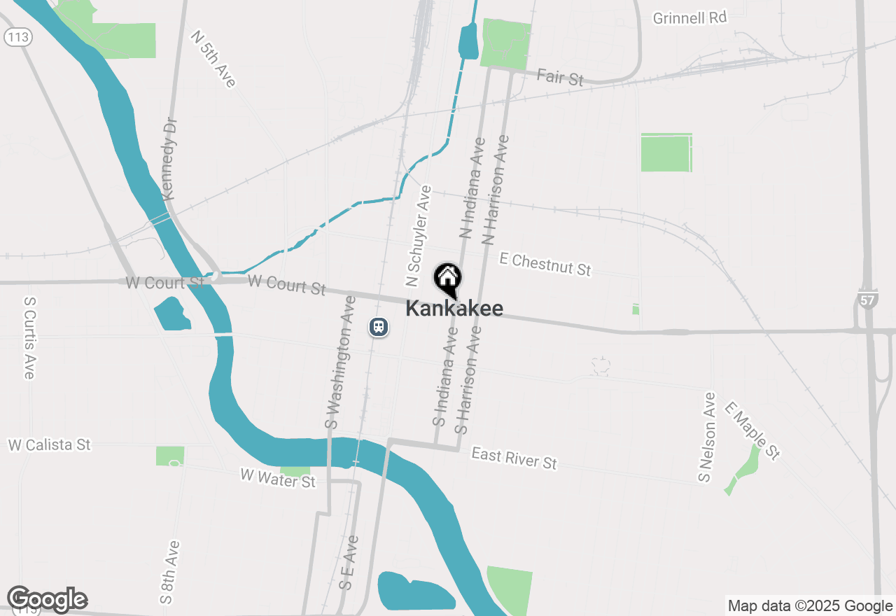 Map of 388 E Court Street, Kankakee, IL 60901