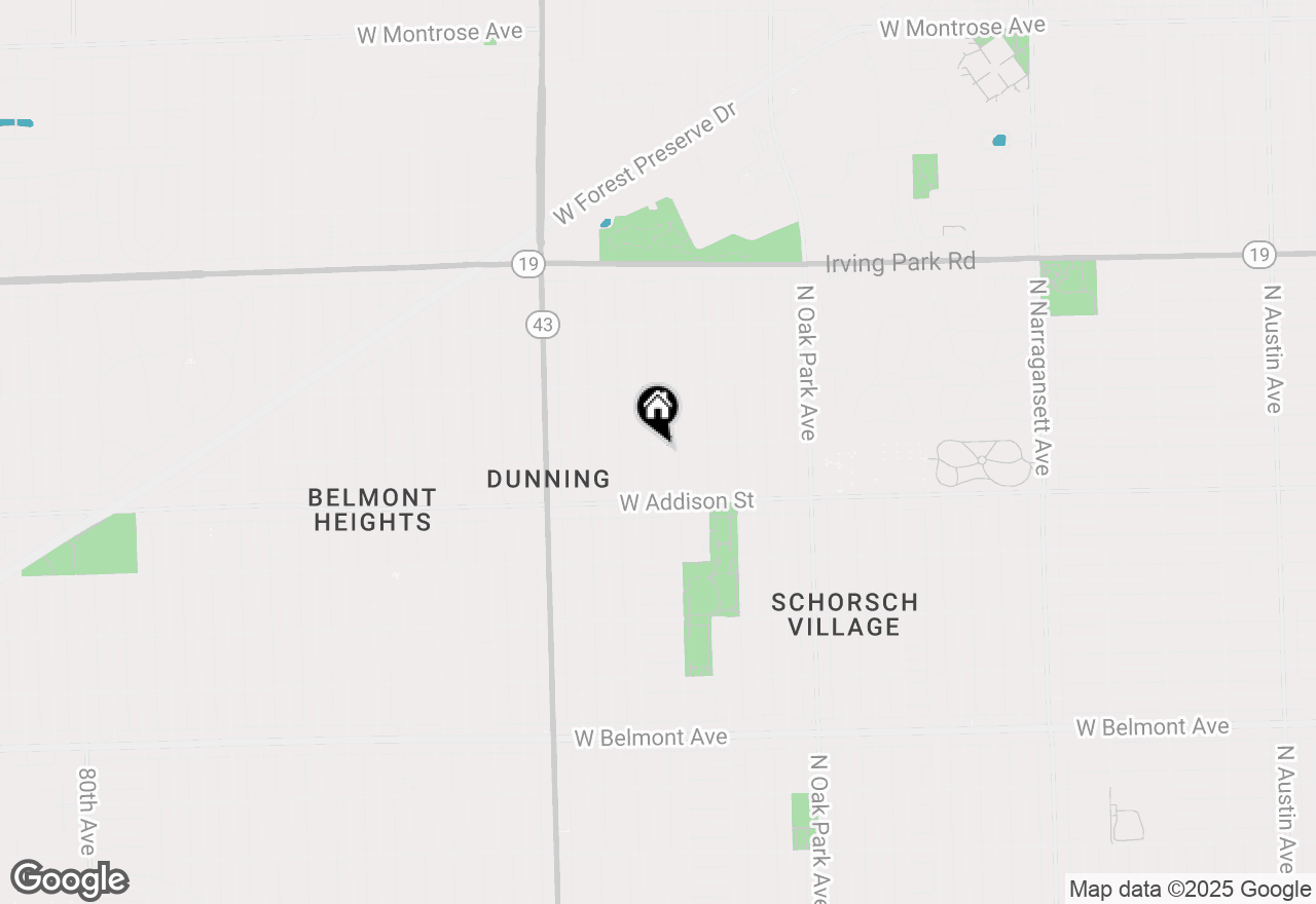 Map of 3652 N Nora Avenue #1N, Chicago, IL 60634
