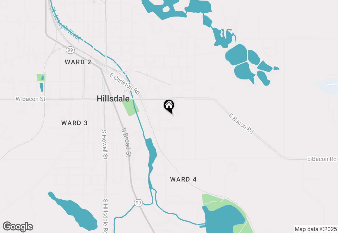 Map of 235 Auseon Court, Hillsdale, MI 49242