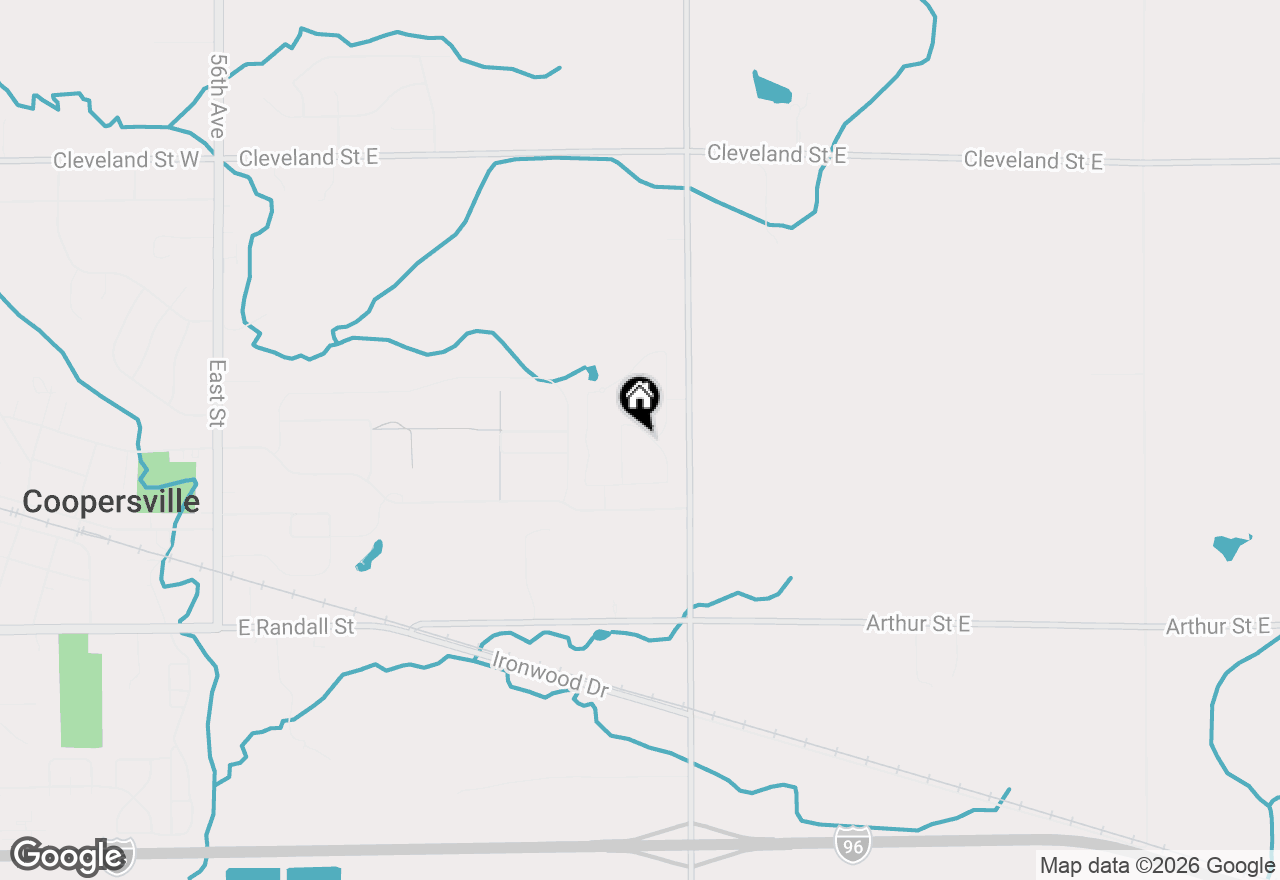 Map of 291 Blue Ash Lane, Coopersville, MI 49404