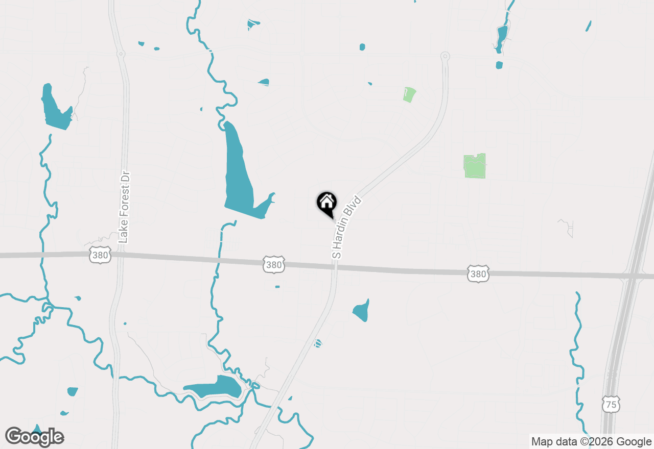 Map of 3813 Gregory Drive, Mckinney, TX 75071