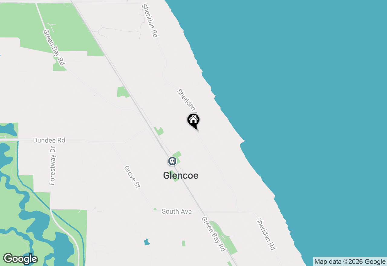 Map of 770 Sheridan Road, Glencoe, IL 60022