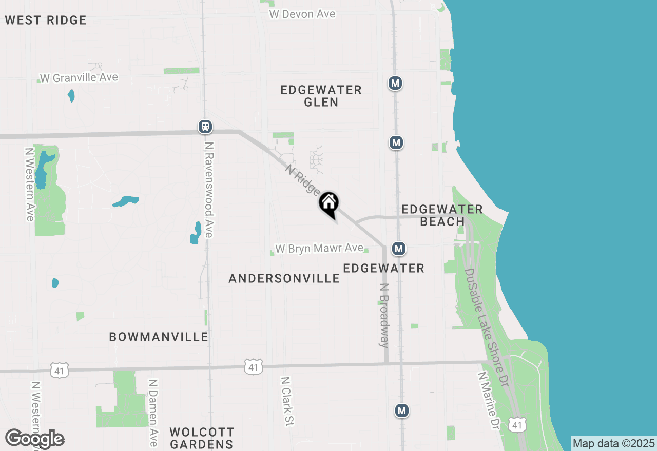 Map of 5647 N Glenwood Avenue #2, Chicago, IL 60660