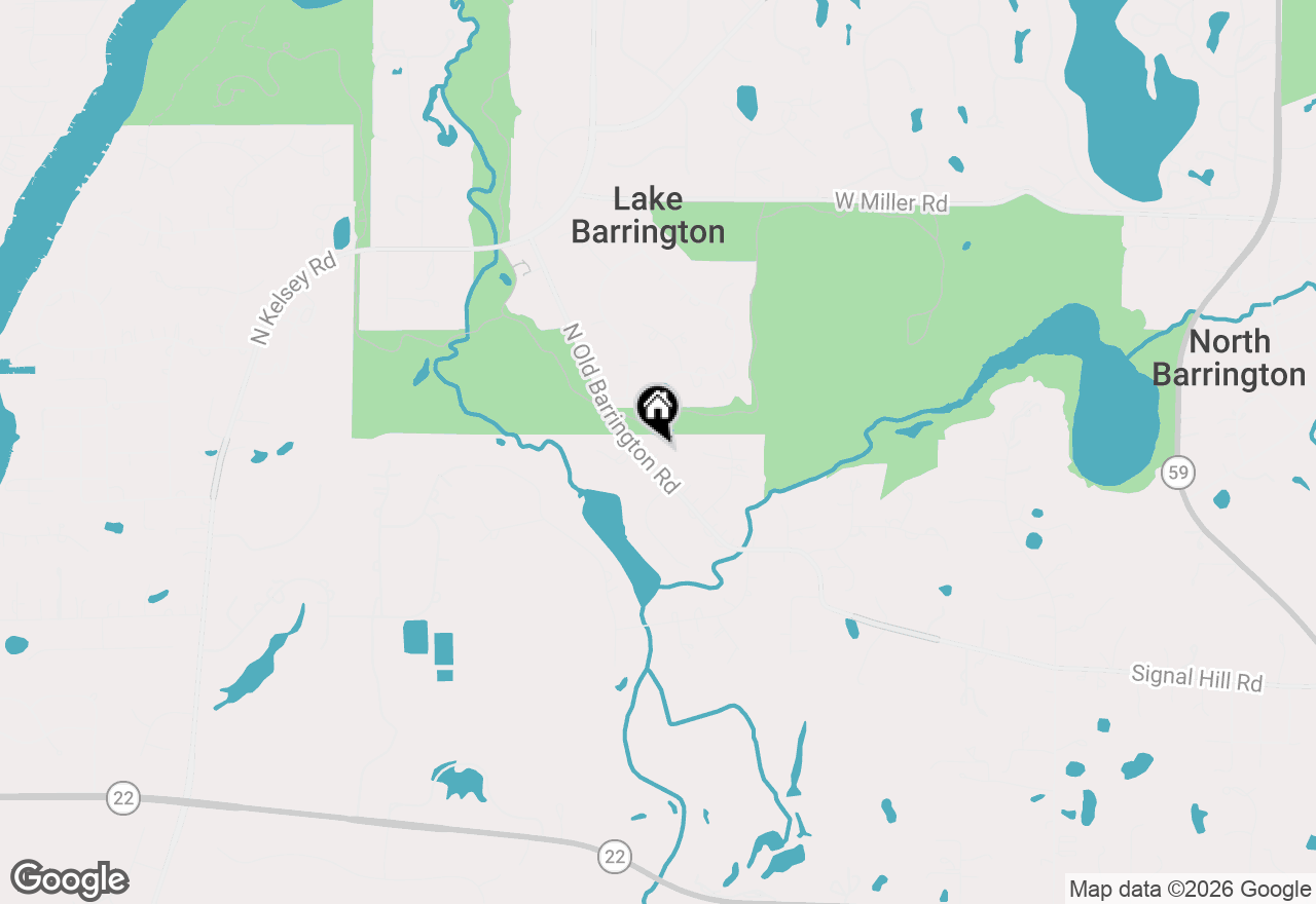 Map of 21 N Old Barrington Road, Lake Barrington, IL 60010