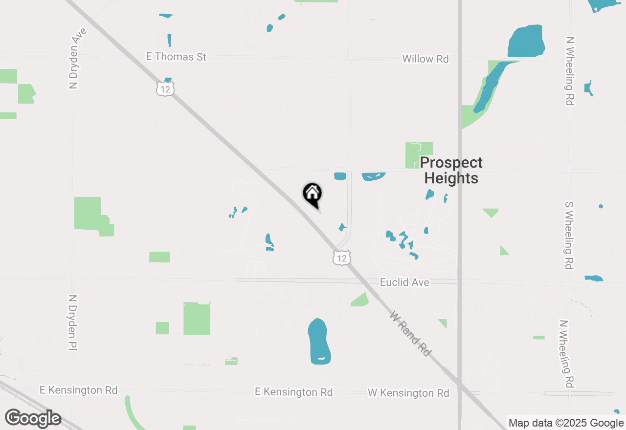 Map of 910 Persimmon Lane #A, Mount Prospect, IL 60056