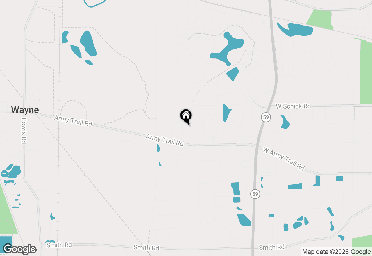 Map of 1575 Old Forge Road, Bartlett, IL 60103