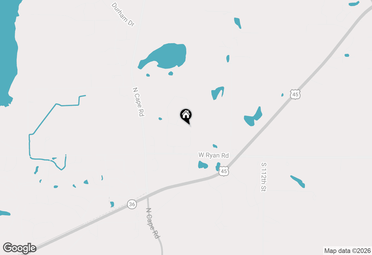 Map of 12112 W Greenway Ln, Franklin, WI 53132