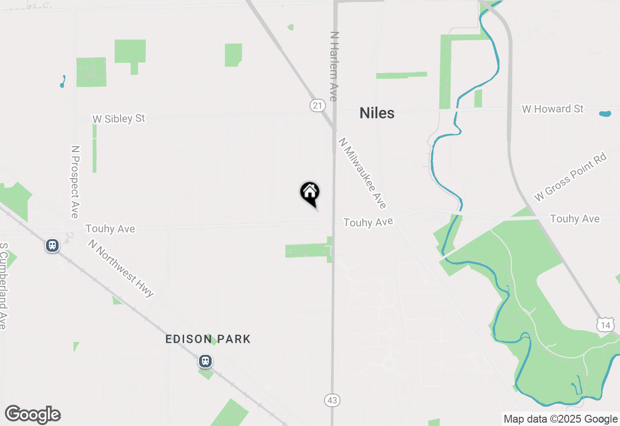 Map of 7221 N Octavia Avenue, Chicago, IL 60631