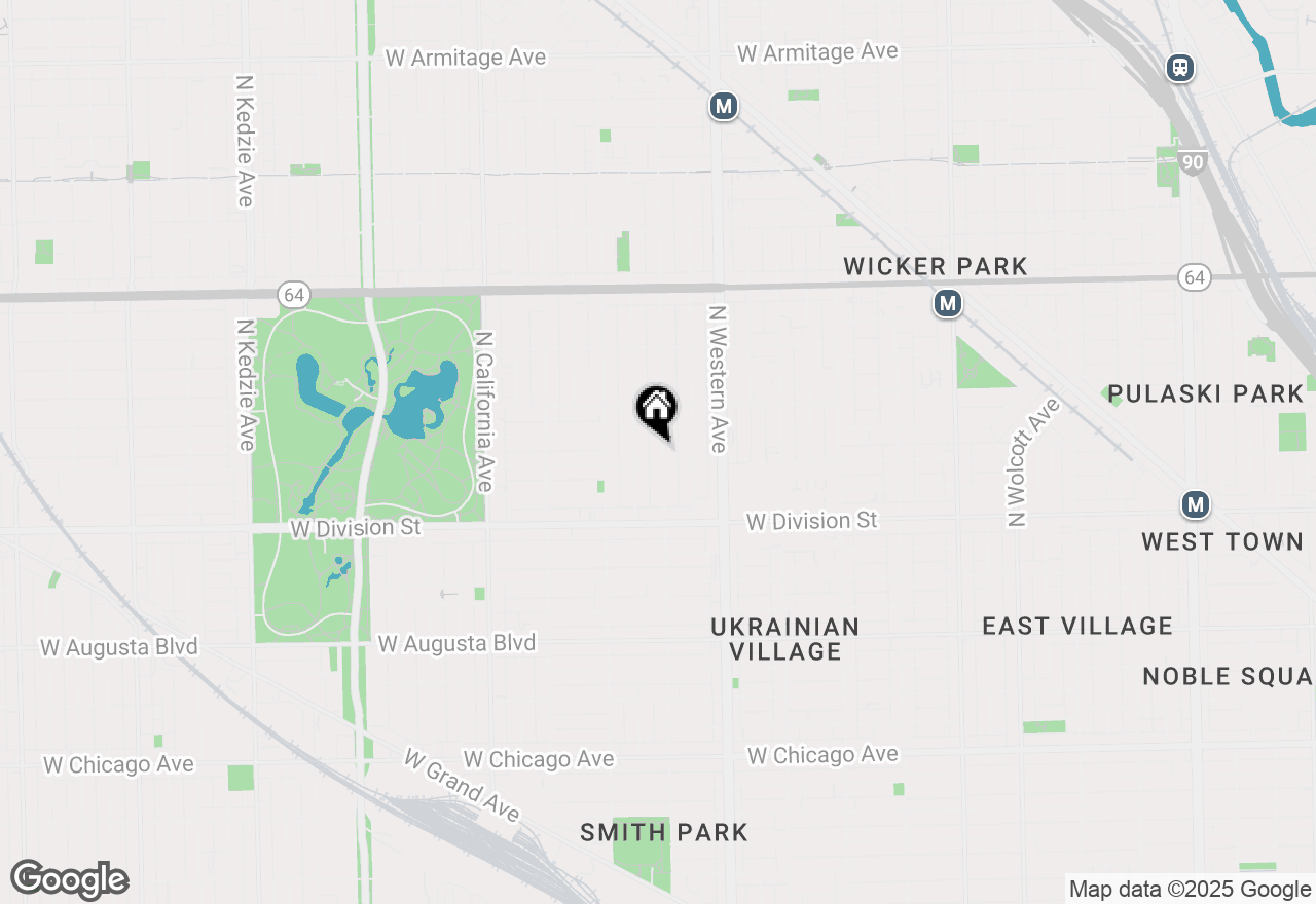 Map of 1310 N Campbell Avenue, Chicago, IL 60622